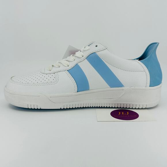 Redvanly Men's Contender Spikeless Waterproof Golf Shoes White/Sky Blue Size 9.5 - Picture 8 of 12